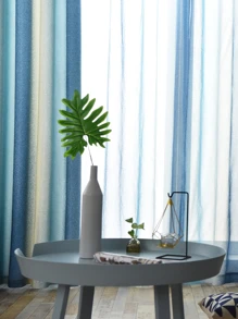 1片地中海北歐風格時尚創意漸變條紋客廳窗簾 - 彩色 - 查看 1