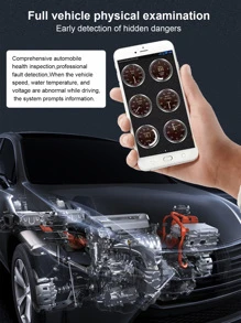 Obd2 Adapter Compatible With IPhone Ios And Android, Obd2 Diagnostic Device Scanner, Mini Car Obd Pro, Obd Ii Diagnostic Tool - Car Code Reader - Black - View 3