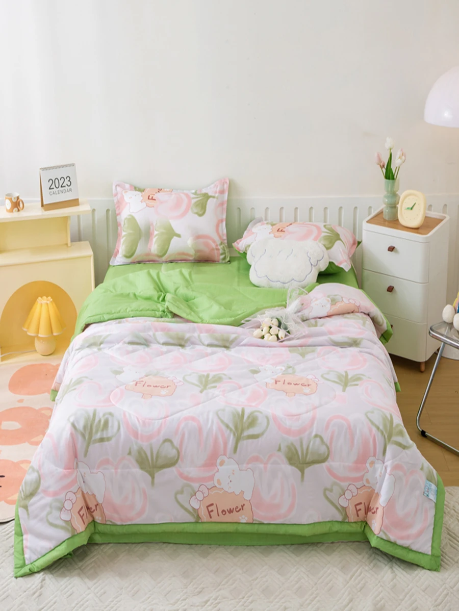 Floral Pattern Bedspread SHEIN USA