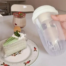 1pc Portable Clear Lunch Box Christmas Gift - White - View 5