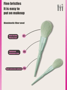 8 brochas de maquillaje verde oliva y huevo de belleza + tubo de almacenamiento de brochas de maquillaje con panal, tubo de exhibición de brochas de maquillaje, esponja de maquillaje no absorbente para base, brocha kabuki para sombra de ojos, rubor y polvos faciales, brocha para maquillaje mineral y líquido, fibra suave, set de brochas, kit de brochas de maquillaje, set de maquillaje completo, set de brochas de maquillaje, kit de maquillaje completo, kit de brochas, set de brochas de maquillaje, set de regalo de maquillaje, set - Verde Oliva - Ver 3