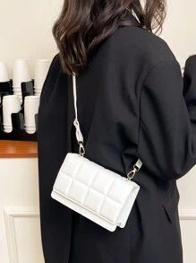 Fashionable Mini Flap Crossbody Bag With Adjustable Shoulder Strap
