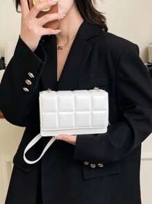Fashionable Mini Flap Crossbody Bag With Adjustable Shoulder Strap