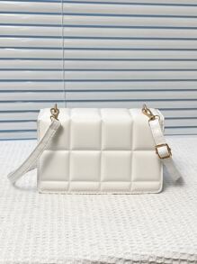Fashionable Mini Flap Crossbody Bag With Adjustable Shoulder Strap