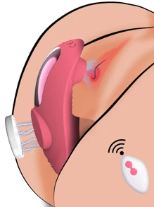Mini vibrador, juguetes sexuales sexy, bragas con vibración, control remoto, succionador clitorídeo sexy, juguetes sexuales de succión clitoriana