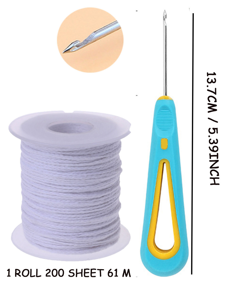 1set White Candle Wick & Needle for Sale Australia New Collection