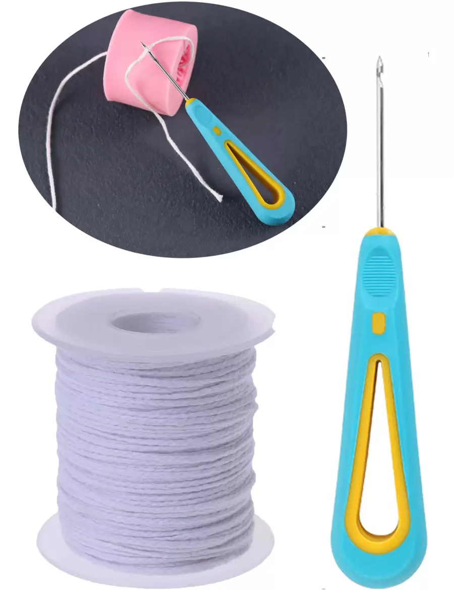 1set White Candle Wick & Needle for Sale Australia New Collection