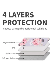 canvas artisan 1 pieza Bolso para ordenador con patrón floral - Multicolor - Ver 4