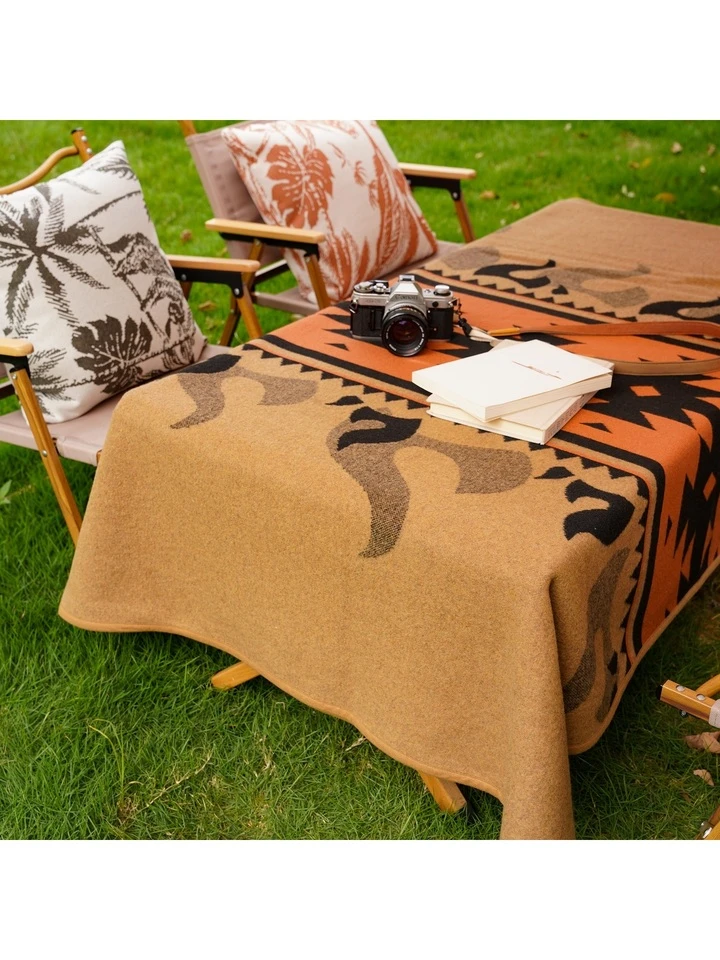 ACUSHLA Merino Wool Blanket - 79X63 Warm, Thick, Washable, Large Throw -  Great for Bed Couch Camping Outdoor Travel Car Pets, All Seasons, Flame |  SHEIN USA