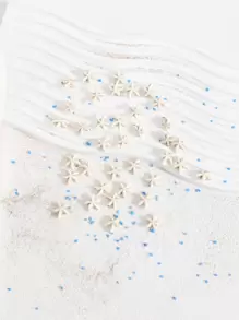 37入組自然綠松石色可愛海星形海灘假期風格珠子 - 米色 - 查看 2