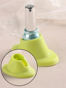 FULL BEAUTY 綠色優質指甲支架軟橡膠指甲油瓶支架展示 - 綠色 - 查看 1