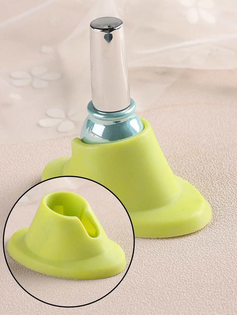 FULL BEAUTY 綠色優質指甲支架軟橡膠指甲油瓶支架展示 - 綠色 - 查看 1