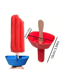 1 PC Ban Đầu Giá Đỡ Popsicle Không Nhỏ Giọt Không Rối Giá Đỡ Đồ Ăn Nhẹ Đông Lạnh Có Ống Hút-Không Chứa BPA & Không Chì - Hồng - Xem 4