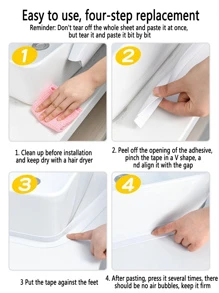 1 cuộn Dải niêm phong chống ẩm màu trơn - trắng - Xem 11
