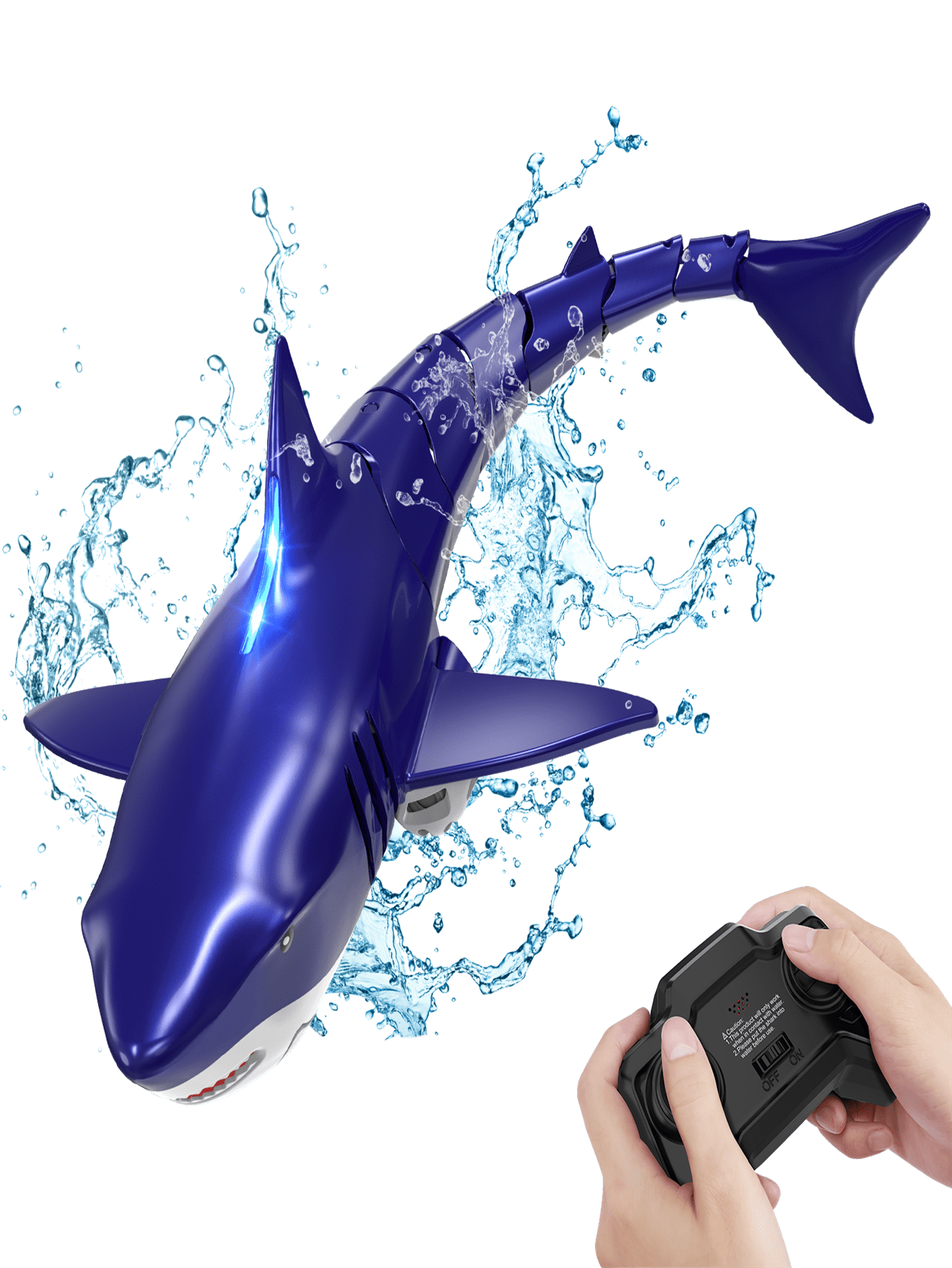 Remote Control Shark Toys For Kids 2x1000mAh RC Boat Animal Water Toys