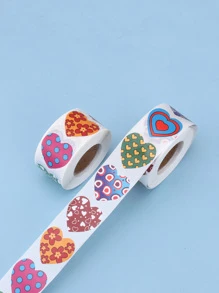 1 hình dán trái tim in hình trái tim - Nhiều màu - Xem 2