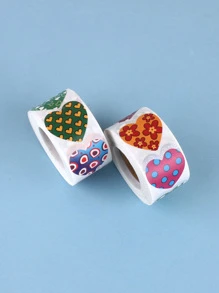 1 hình dán trái tim in hình trái tim - Nhiều màu - Xem 4