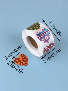 1 hình dán trái tim in hình trái tim - Nhiều màu - Xem 5