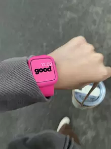 Dây đeo đồng hồ silicon rắn tương thích với Apple Watch - Màu Hồng Tươi - Xem 2