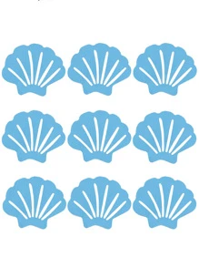 12入組貝殼圖案防滑淋浴墊