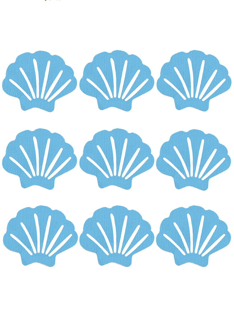 12入組貝殼圖案防滑淋浴墊