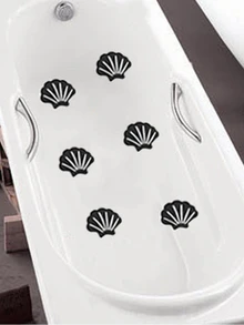 12入組貝殼圖案防滑淋浴墊
