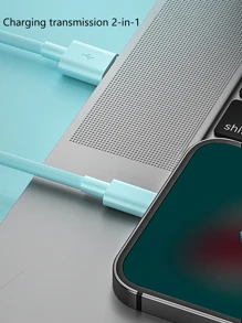 1入組耐用快充數據線 - 藍色 - 查看 6