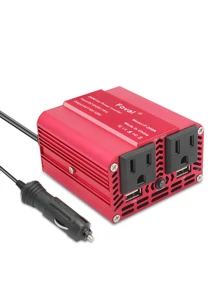 1pc 200W Car Power Inverter - Red - View 10