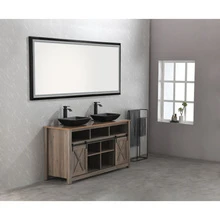 SINLOOG 13.0" L -18.13" W -4" H Matte Shell Glass Rectangular Vessel Bathroom Sink in Black with Matte Black Faucet and Pop-Up Drain in Matte Black - màu đen - Xem 9