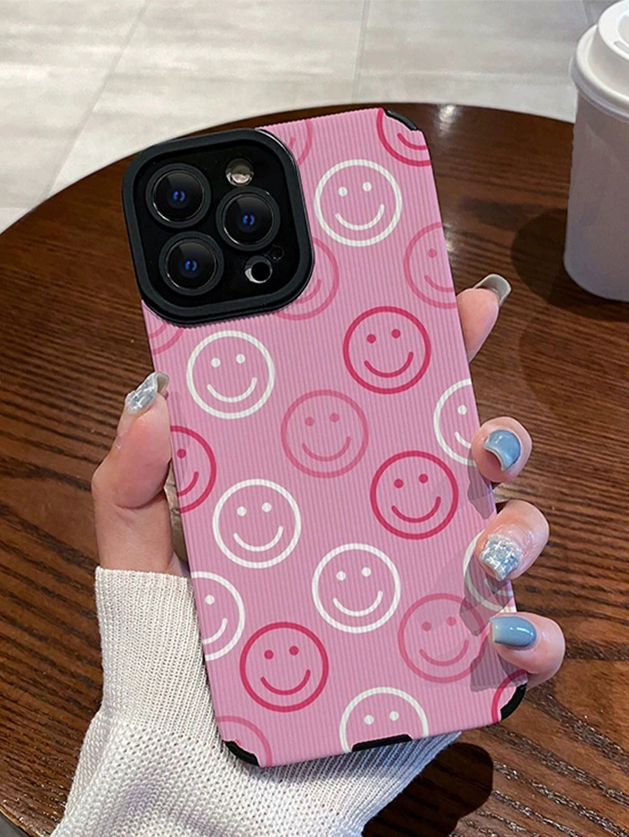 笑臉印花手機外殼 - 彩色 - 查看 1