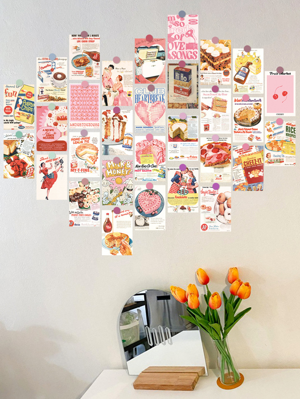 30PCS Vintage Wall Collage Kit Aesthetic Pictures, Posters for Room
