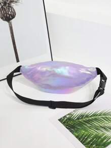 Riñonera Unisex de Color brillante, a la moda, con Material de tela sólida, riñonera y bolsa para teléfono con láser en el pecho, 1 pieza