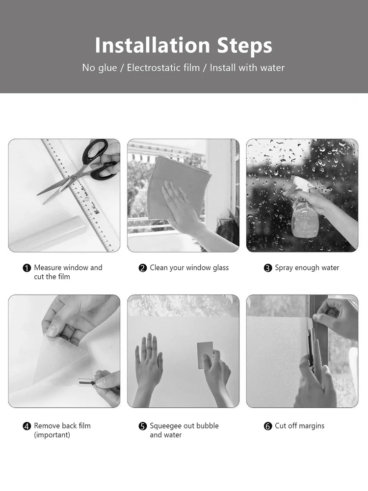 מדבקת פרטיות של חלון דפוס פרח 1 גליל - ריבוי צבעים - ראה 7