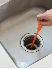 1/2/5pcs Drainage Dredge Hair Cleaner For Sink - Yellow - View 3