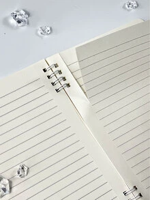 1 pieza Cuaderno espiral A5 con estampado abstracto