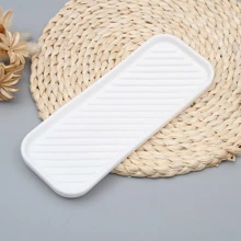 1pc Solid Color Soap Dish Back To School - Black - View 4