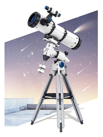 望遠鏡形狀成年人建築模組