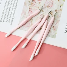 1入組雙頭死皮去除器,表皮推,美甲工具 - 粉色 - 查看 1