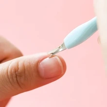 1入組雙頭死皮去除器,表皮推,美甲工具 - 粉色 - 查看 5