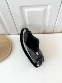 Large Capacity Fashionable Armpit Bag - Black - View 8