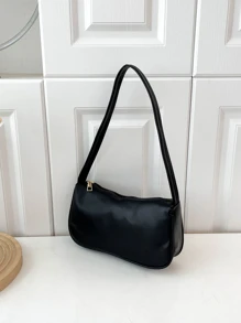 Large Capacity Fashionable Armpit Bag - Black - View 7