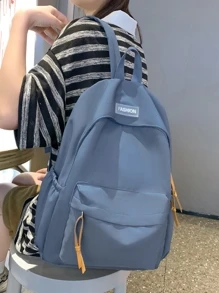 Lightweight Casual Lightweight Travel Backpack With Large Capacity - Blue - View 2