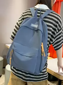 Lightweight Casual Lightweight Travel Backpack With Large Capacity - Blue - View 1