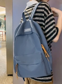 Lightweight Casual Lightweight Travel Backpack With Large Capacity - Blue - View 3