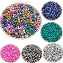 100 chiếc 4mm Séc Hạt Miếng Đệm Hạt Trang Sức Làm Vật Dụng Cho Tự Làm Vòng Tay Vòng Cổ Nhẫn - Nhiều màu - Xem 4