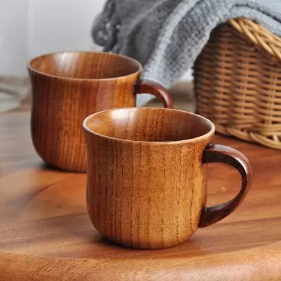 1pc Wood Small Coffee Cup, Espresso Cup, Tea  Tea Filters, Tea Mugs, Wooden Drinking Cup For Tea, Water, Juice, Milk