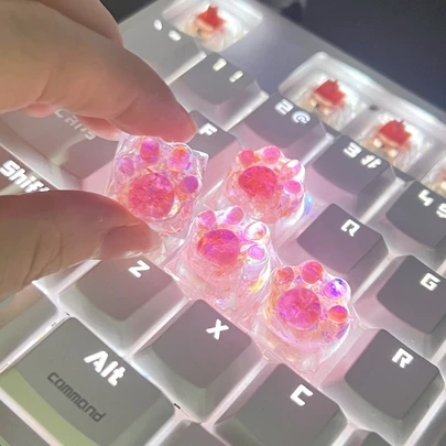 4入組爪裝飾鍵帽適用於機械鍵盤