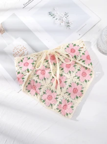 花卉钩编发带，波西米亚风，情人节礼物，男女皆宜，适合上学、大学、秋冬季节，也可作为女士发饰，适合度假装扮，是情人节的理想礼物。