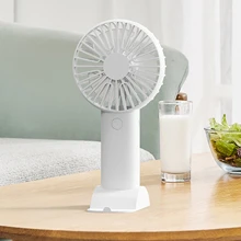 Rechargeable Handheld Mini Fan Small Desk Cooler Portable Air Conditioner Student Cute Mini Electric Fan Handheld Mute  Aire Aconditionado - White - View 1