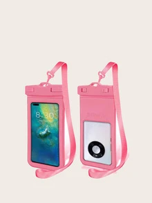 Bolsa de natación, funda impermeable para teléfono, bolsa impermeable, bolsa para teléfono móvil, cubierta de PVC, bolsa deportiva esencial para crucero - Rosa - Ver 6